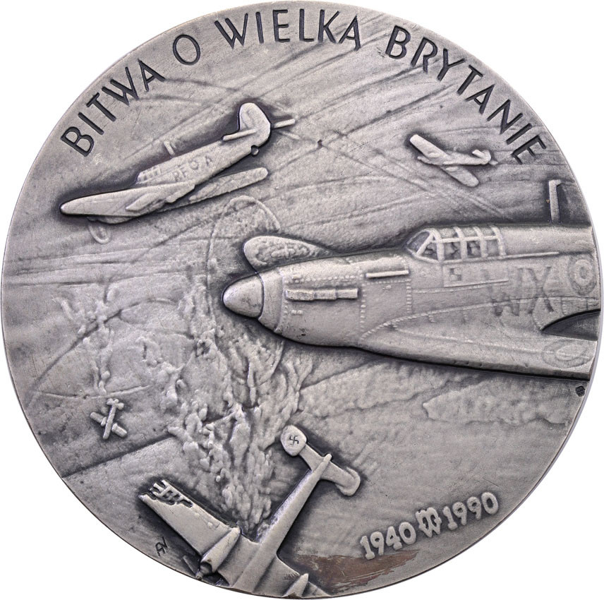 Polska. Medal 1990 MW Stanisław Ujejski, SREBRO - Mennica Warszawa